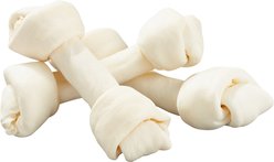 Pure & Simple Pet Flat Knotted Rawhide Bone Dog Treat, Medium/Large, 10 count slide 2 of 4