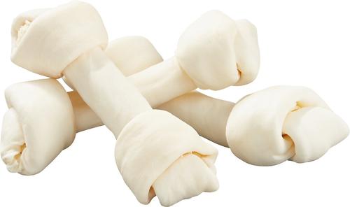 Show full view: Pure & Simple Pet Flat Knotted Rawhide Bone Dog Treat, Medium/Large, 10 count slide 3 of 6