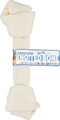 Pure & Simple Pet Flat Knotted Rawhide Bone Dog Treat, X-Large, 2 count bundle