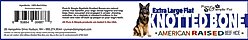 Pure & Simple Pet Flat Knotted Rawhide Bone Dog Treat, X-Large, 2 count bundle slide 2 of 5