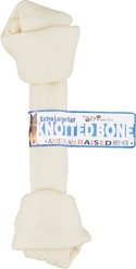 Pure & Simple Pet Flat Knotted Rawhide Bone Dog Treat, X-Large
