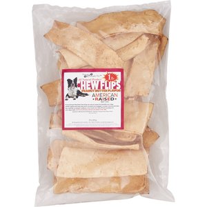 Pure & Simple Pet Peanut Butter Flavored Rawhide Chew Flips Dog Treat, 1-lb bag