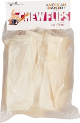 Pure & Simple Pet Rawhide Chew Flips Dog Treat, 6-oz