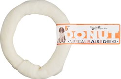 Pure & Simple Pet Rawhide Donut Dog Treat, 5-in, 6 count bundle