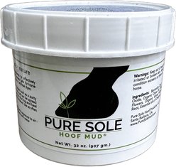 Pure Sole Hoof Mud Horse Hoof Care, 32-oz jar