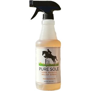 Pure Sole Hoof Sore Muscle Relief Spray Horse Supplement, 16-fl oz bottle