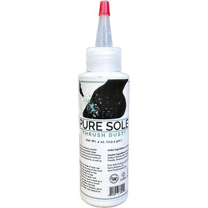 Pure Sole Hoof Thrush Dust Powder Horse Supplement, 4-oz bottle