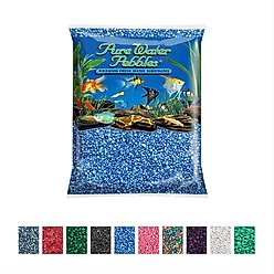 Pure Water Pebbles Coated Aquarium Gravel, Marine Blue, 5-lb bag
