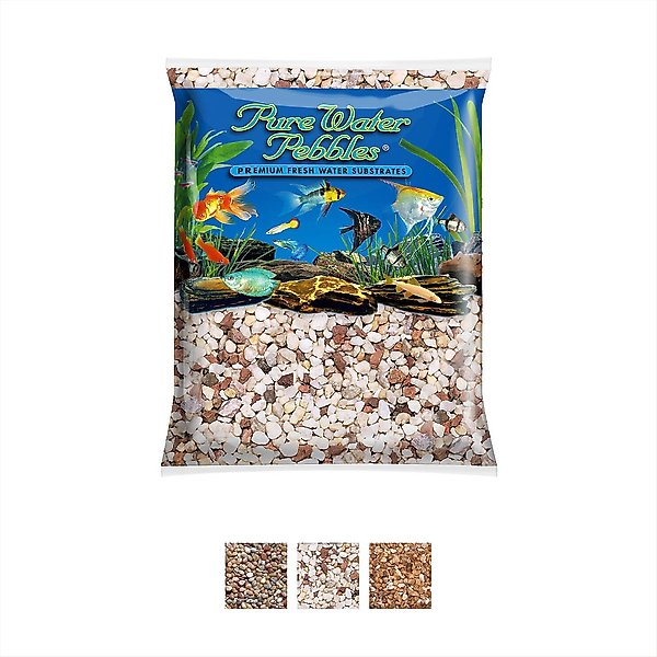 Show full view: Pure Water Pebbles Natural Aquarium Gravel, Custom Blend, 5-lb bag slide 1 of 5