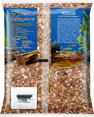 Show full view: Pure Water Pebbles Natural Aquarium Gravel, Nutty Pebbles, 5-lb bag slide 2 of 5