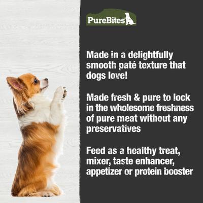 Show full view: PureBites 100% Pure Chicken & Beef Paté Dog Food Toppings, 2.5-oz can, 12 count slide 5 of 9