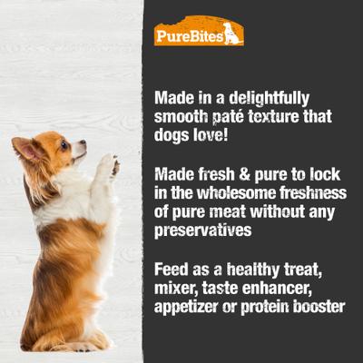 Show full view: PureBites 100% Pure Duck Paté Dog Food Toppings, 2.5-oz can, 12 count slide 5 of 10