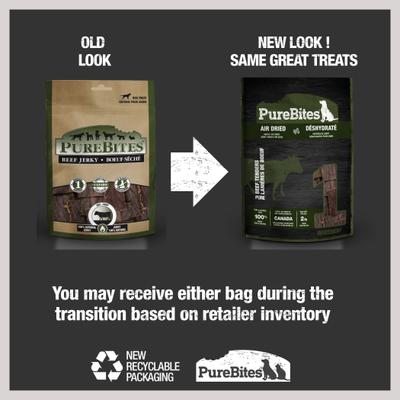 Show full view: PureBites Beef Air Dried Jerky Dog Treats, 7.5-oz bag slide 3 of 10