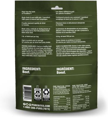 Show full view: PureBites Beef Air Dried Jerky Dog Treats, 7.5-oz bag slide 4 of 10