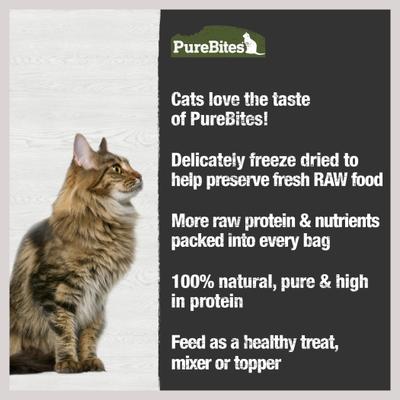 Show full view: PureBites Beef Liver Freeze-Dried Raw Cat Treats, 1.55-oz bag slide 6 of 10