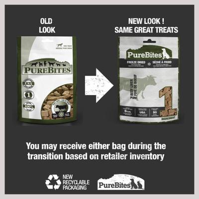 Show full view: PureBites Beef Liver Freeze-Dried Raw Dog Treats, 16.5-oz bag slide 3 of 10