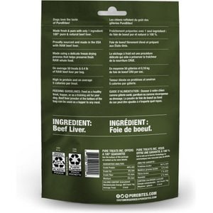 PureBites Beef Liver Freeze-Dried Raw Dog Treats, 2-oz bag