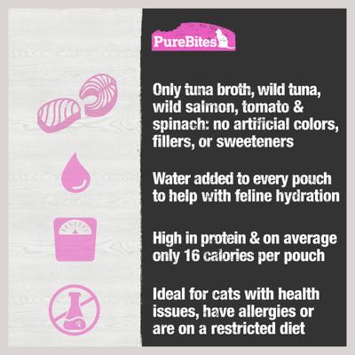 Show full view: PureBites Cat Broths Tuna & Salmon Food Topping, 2-oz bag slide 6 of 9