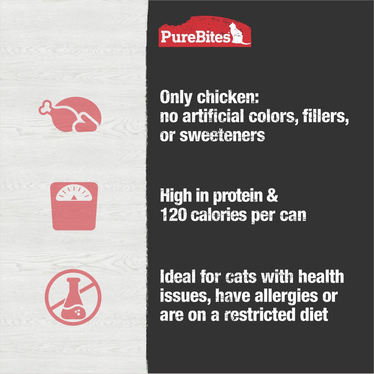 PureBites Cat Pates Chicken Food Topping