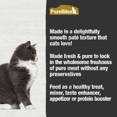 Show full view: PureBites Cat Pates Chicken & Pumpkin Food Topping, 2.5-oz can, 12 count slide 5 of 10
