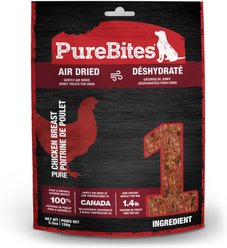 PureBites Chicken Breast Air Dried Jerky Dog Treats, 5.5-oz bag