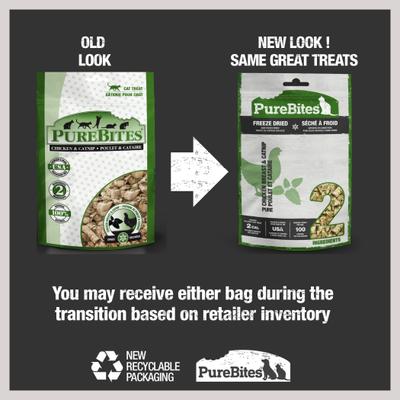 Show full view: PureBites Chicken Breast & Catnip Freeze-Dried Cat Treats, 1.3-oz bag slide 3 of 10
