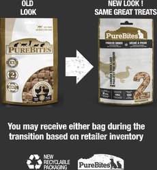 PureBites Chicken Breast & Duck Freeze-Dried Raw Cat Treats, 1.12-oz bag slide 2 of 7