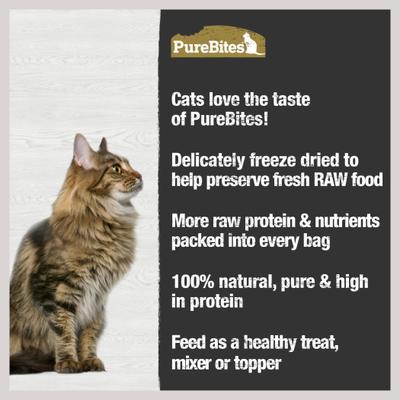 Show full view: PureBites Chicken Breast & Duck Freeze-Dried Raw Cat Treats, 1.12-oz bag slide 6 of 10