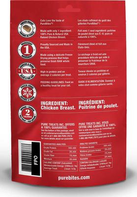 Show full view: PureBites Chicken Breast Freeze-Dried Raw Cat Treats, 1.09-oz bag + Tiki Cat After Dark Variety Pack Canned Cat Food, 2.8-oz, case of 12 slide 3 of 6