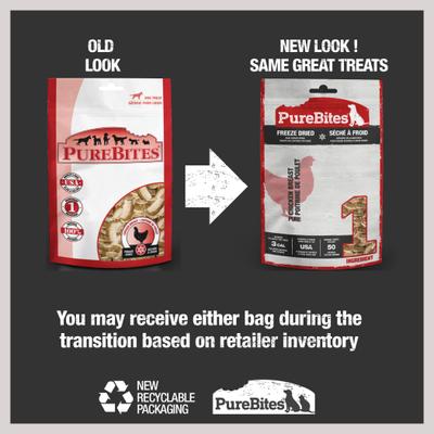 Show full view: PureBites Chicken Breast Freeze-Dried Raw Dog Treats, 11.6-oz bag slide 3 of 10