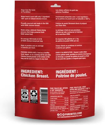 Show full view: PureBites Chicken Breast Freeze-Dried Raw Dog Treats, 11.6-oz bag slide 4 of 10