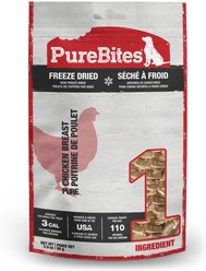 PureBites Chicken Breast Freeze-Dried Raw Dog Treats, 3-oz bag