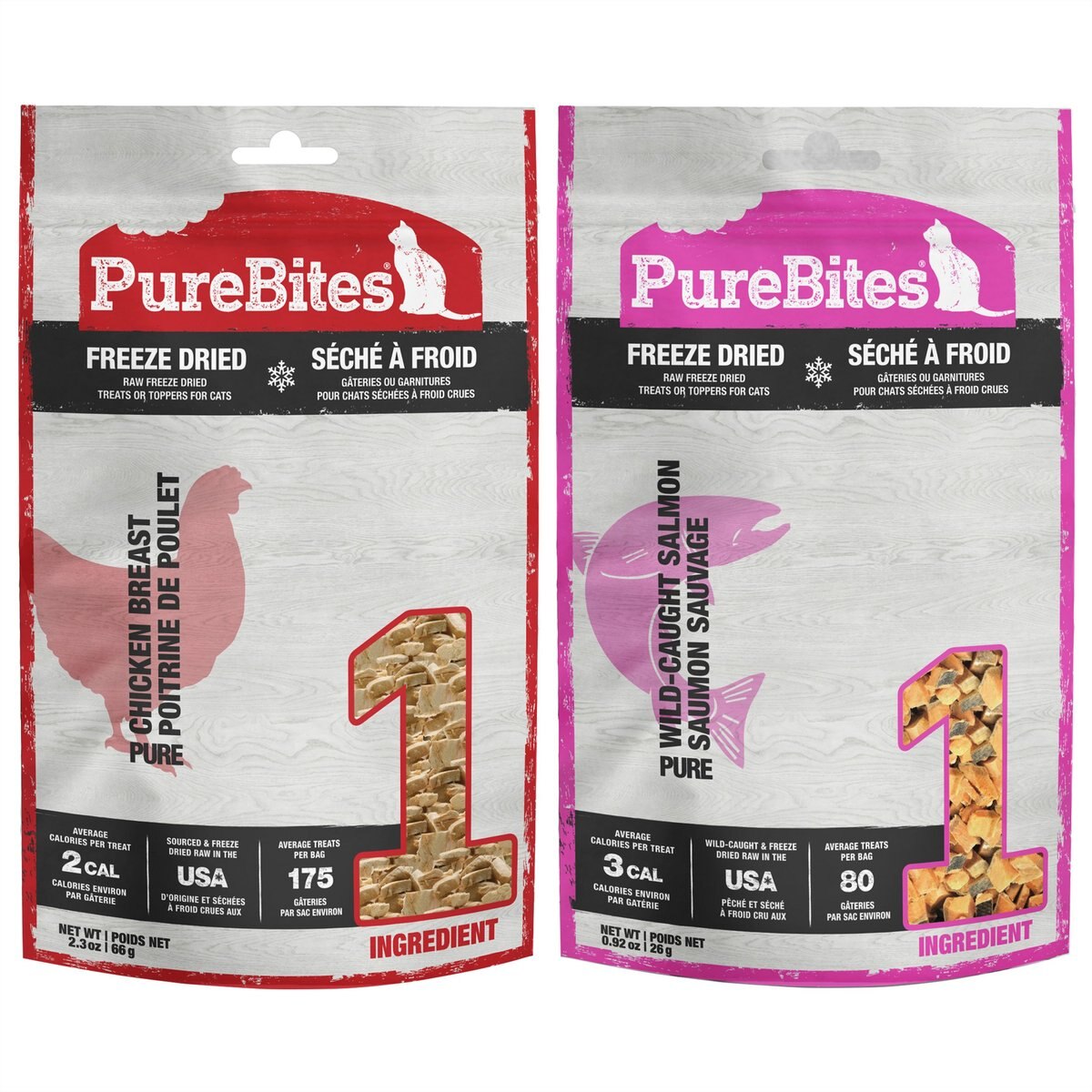 PureBites Chicken Breast + Salmon Freeze-Dried Raw Cat Treats