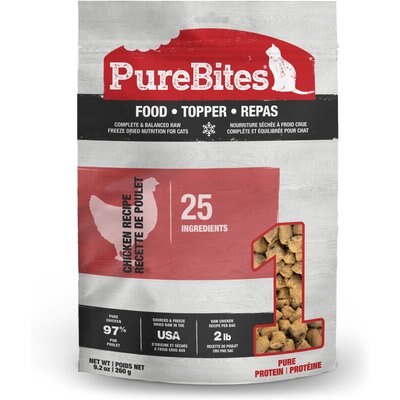 PureBites PureBites Chicken Freeze-Dried Topper for Cats, 9.2-oz bag