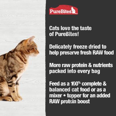 Show full view: PureBites Chicken Freeze-Dried Topper for Cats, 9.2-oz bag slide 5 of 9