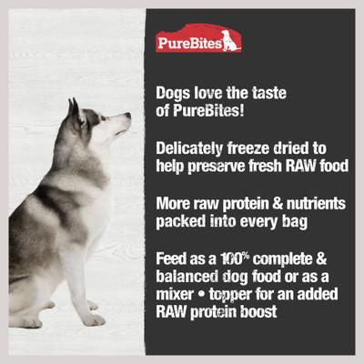 Show full view: PureBites Chicken Freeze-Dried Topper for Dogs, 10-oz bag slide 5 of 9