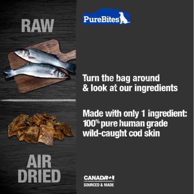Show full view: PureBites Dog Cod Jerky Treat, 4.8-oz bag slide 4 of 8