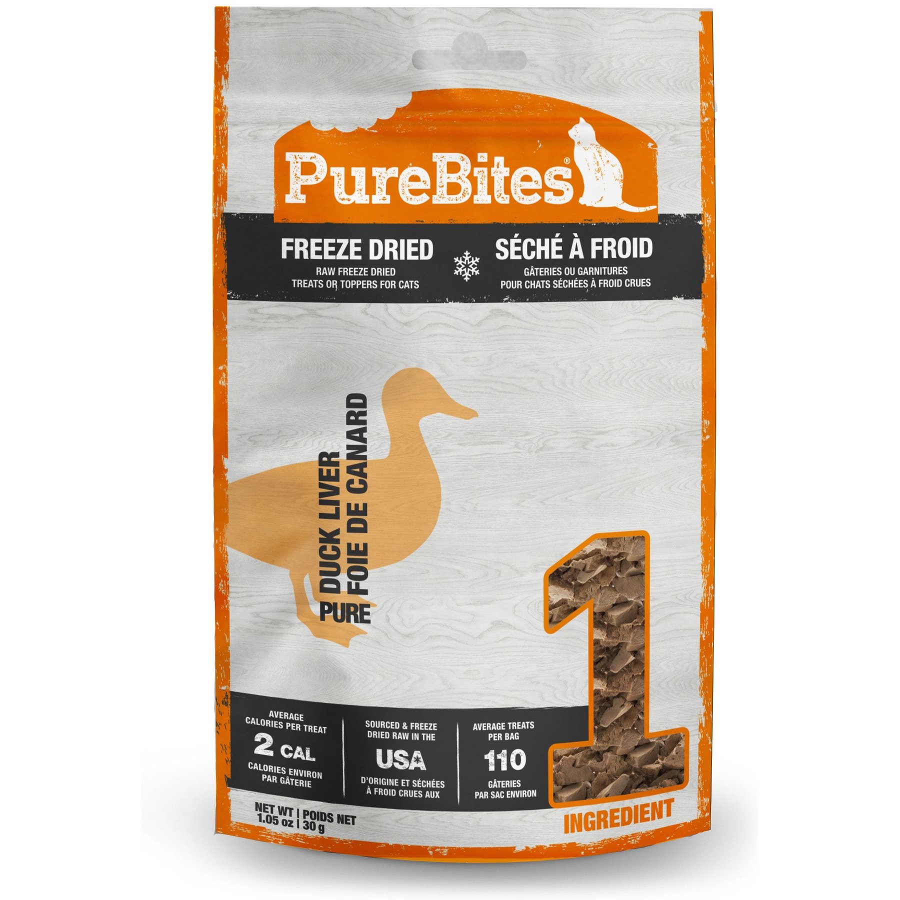 PureBites PureBites Duck Freeze-Dried Raw Cat Treats, 1.05-oz bag