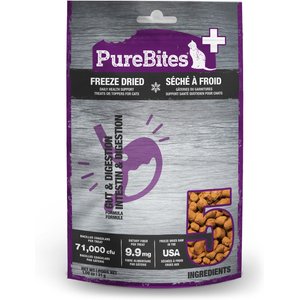 PureBites+ Gut & Digestion Cat Treats, 1.09-oz bag
