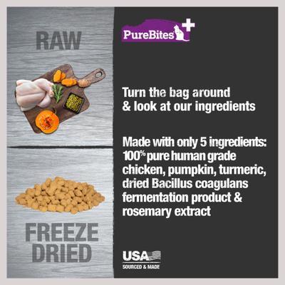 Show full view: PureBites+ Gut & Digestion Cat Treats, 1.09-oz bag slide 4 of 8