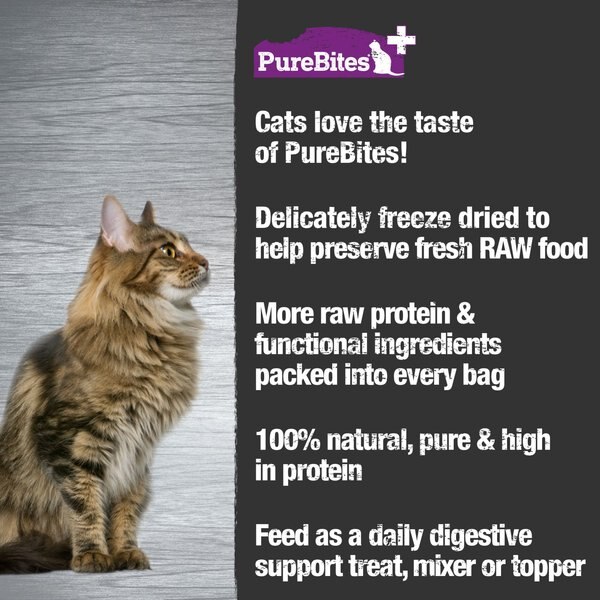 PureBites+ Gut & Digestion Cat Treats, 1.09-oz bag