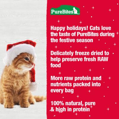 Show full view: PureBites Holiday Turkey Freeze-Dried Cat Treats, 0.81-oz bag slide 4 of 10