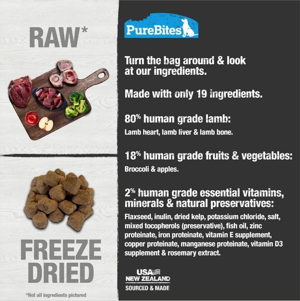PureBites Lamb Freeze-Dried Topper for Dogs