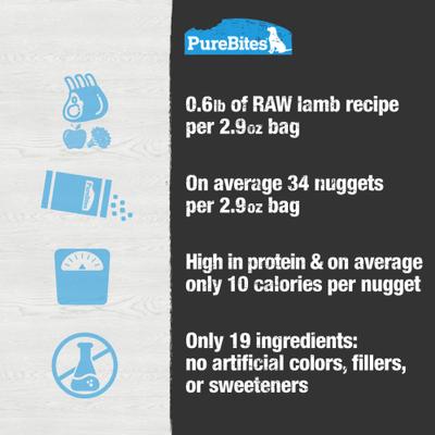 Show full view: PureBites Lamb Freeze-Dried Topper for Dogs, 2.9-oz bag slide 6 of 9