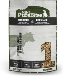 PureBites Mini-PureBites Freeze-Dried Beef Liver Dog Treat, 9.5-oz bag