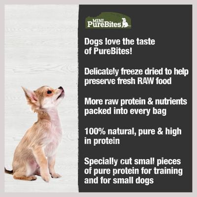 Show full view: PureBites Mini-PureBites Freeze-Dried Beef Liver Dog Treat, 9.5-oz bag slide 5 of 9