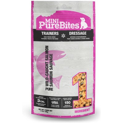 PureBites PureBites Mini Trainers Salmon Raw Freeze-Dried Dog Treats, 1.7-oz bag