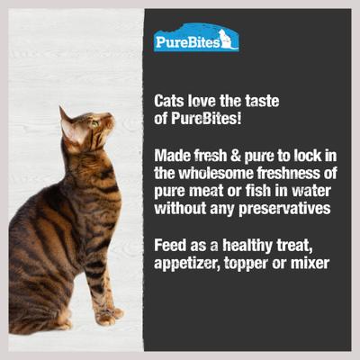 Show full view: PureBites Mixers 100% Wild Skipjack Tuna in Water Cat Food Topping, 1.76-oz tray, case of 12 slide 6 of 11