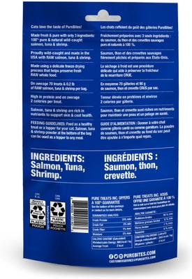 Show full view: PureBites Ocean Medley Freeze-Dried Raw Cat Treats, 0.77-oz bag slide 4 of 10