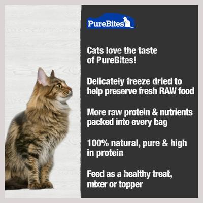 Show full view: PureBites Ocean Medley Freeze-Dried Raw Cat Treats, 0.77-oz bag slide 6 of 10